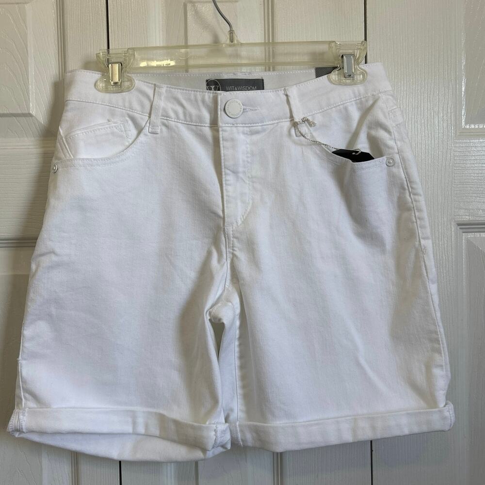 Wit & Wisdom NWT Absolution Slimming White Cuffed… - image 2